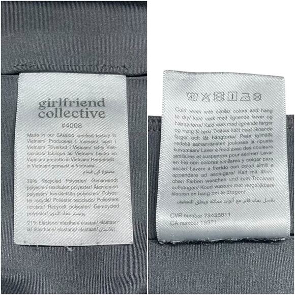 GIRLFRIEND COLLECTIVE Gray Compressive 7/8 High Rise Leggings Size S - Picture 6 of 6